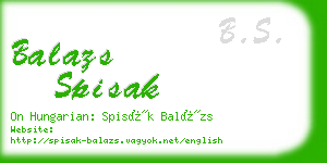 balazs spisak business card